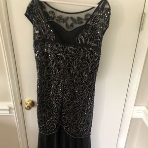 Beautiful black sequin dress.